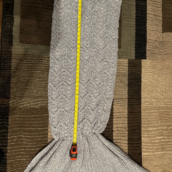 Mermaid Crochet Tail Blanket, Mermaid Blankets Handmade Sleeping Bag - Picture 4 of 6